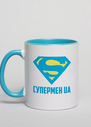 Чашка "супермен ua"1 фото