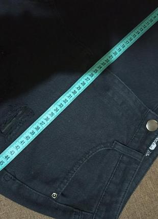 Юбка джинсовая с высокой посадкой3 фото