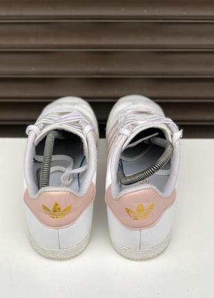 Adidas original gazelle white pink 36-37р 23см кроссовки оригинал4 фото