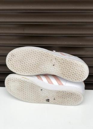 Adidas original gazelle white pink 36-37р 23см кроссовки оригинал5 фото