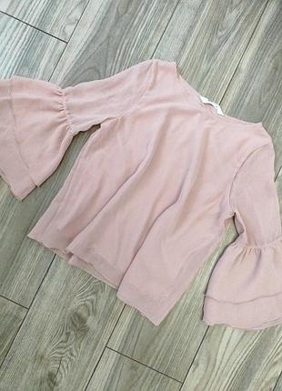 Ніжна гарна шифонова блузка до школи