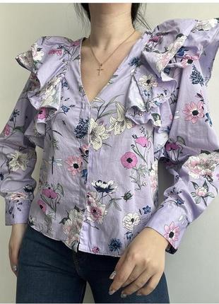 Блуза з пишними рукавами h&m