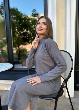 Сукня міді ангора рубчик 6