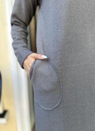 Сукня міді ангора рубчик 5