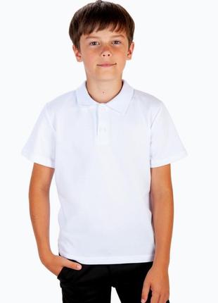 Черная футболка поло, белая футболка поло, подростковая футболка поло, подростковая футболка поло3 фото