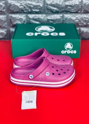 Женские фиолетовые сандалии crocs crocband я просто в восторге от нашей новинки ❤️‍🔥