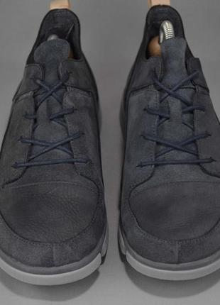 Clarks trigenic evo кроссовки туфли мужские кожаные. бангладеш. оригинал. 43 р./28 см.4 фото