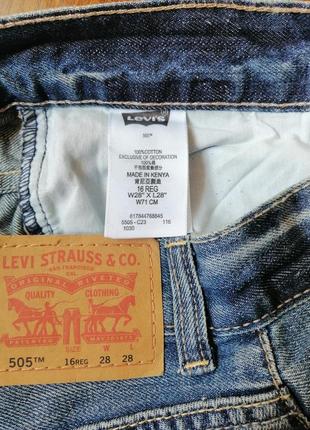 Levi's 505 джинси w 28 / l 286 фото