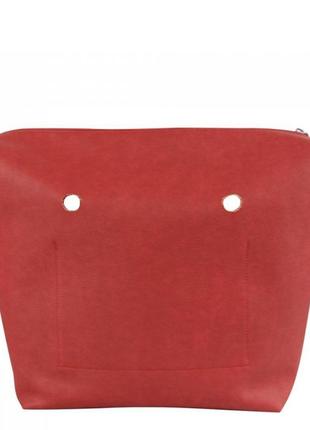 Качественная пвх подкладка для сумки classic, красная1 фото