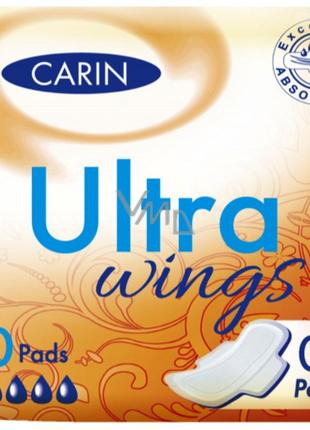 Гигиенические прокладки carin ultra 0% perfume 5 капель, 10 шт(8594004300669)