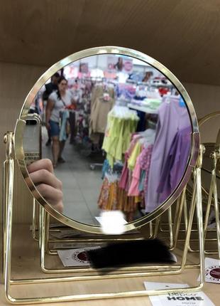 Зеркало настольное,зеркало золотое,зеркало золото