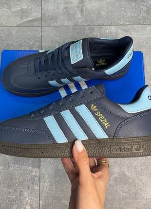 Кросівки в стилі adidas spezial стильні чоловічі кросівки адідас якісні шкіряні три смуги зручні газелі1 фото