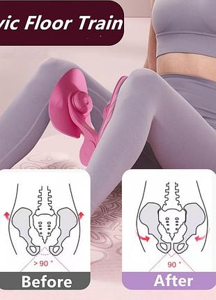 Тренажер багатофункціональний для м'язів таза pelvical floor trainer pink3 фото
