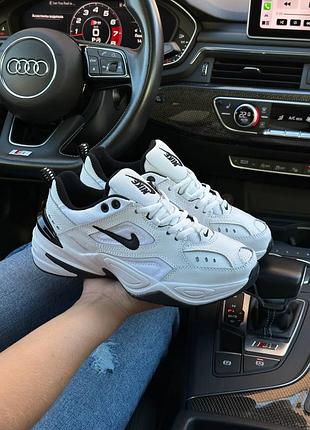 🔥женские кроссовки nike m2k tekno premium white black