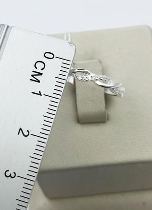 Кольцо серебряное с кубическим цирконием "дорожка" 16,5 1,87 г5 фото