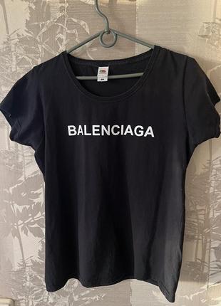 Чорна футболка balenciaga2 фото