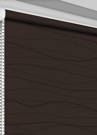 Рулонная штора тм "decosharm" фала 2300 открытого типа шоколад