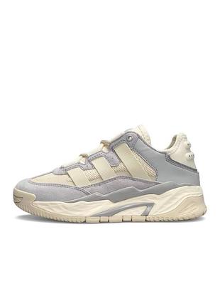 ✅женские кроссовки adidas niteball hd beige grey