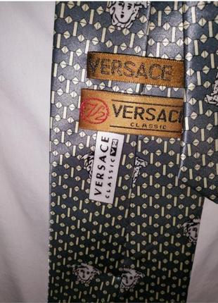 Галстук  versace classic с логотипом1 фото