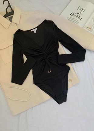 Боди в рубчик top shop