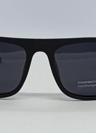 Porsche design очки мужские солнцезащитные черные матовые поляризированые2 фото