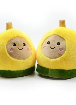 Тапочки мягкие авокадо, домашние kawaii5 фото
