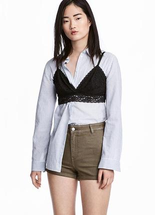 Шорти із завищеною талією h&m