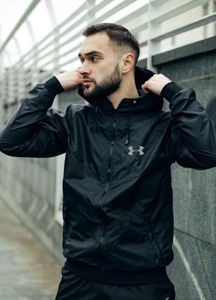 Вітровка чоловіча літо весна ветровка windrunner under armour1 фото