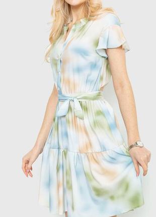 Сукня однотонна  колір різнобарвний 230r023-32 фото
