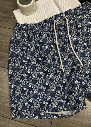 Фирменные шорты barbour braithwaite leaf print swim shorts для плавания7 фото