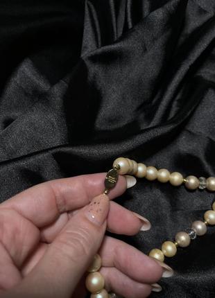 💥 винтаж винтажный чокер колье ожерелье жемчуг  monet оригинал💥6 фото