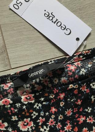 Блуза топ із прилаштовками та квітковим принтом george6 фото