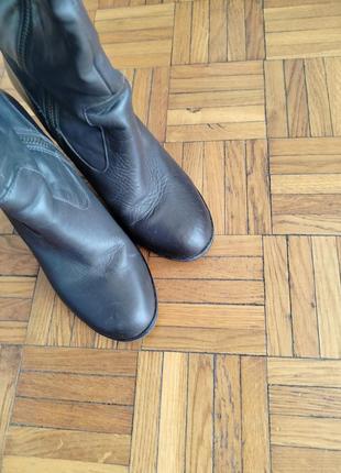 Кожаные сапоги