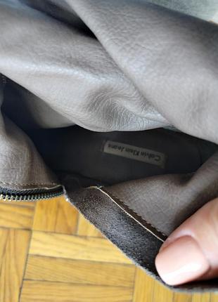 Кожаные сапоги