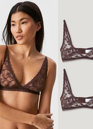 Бра топ бюстьє, бюст, ліф жіночий мереживо оригінал h&m поштучно