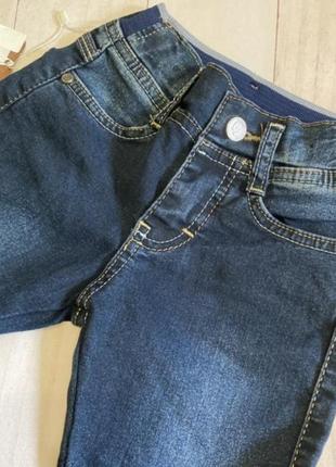 Джинсы ржаные туречки, коттоновые джинсы для девочки, джинсы на резинке, классические прямые джинсы4 фото