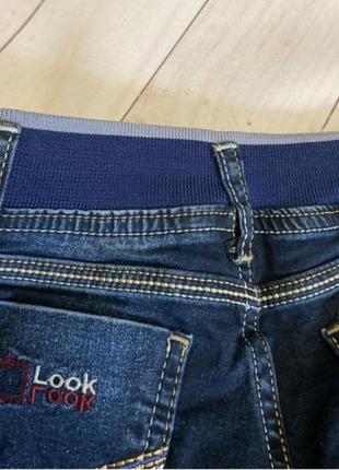 Джинсы ржаные туречки, коттоновые джинсы для девочки, джинсы на резинке, классические прямые джинсы5 фото