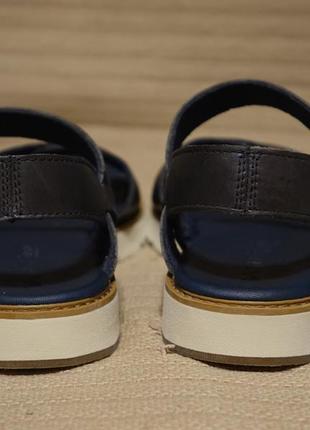 Лаконічні комфортні темно-сірі шкіряні босоніжки Timberland сша 39 р.9 фото