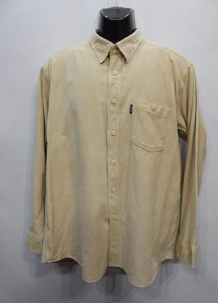 Чоловіча тепла вельветова сорочка з довгим рукавом vesta р.52 082rtx (тільки в зазначеному розмірі,2 фото