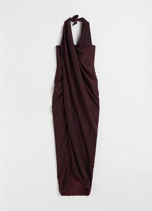Саронг sarong h&m бордовий на пляж вместо парео над купальником для моря