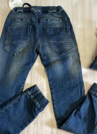 Джинсы под резинку, джинсы детские, джинсы на мальчика, джинсы на манжетах, стильные джинсы2 фото
