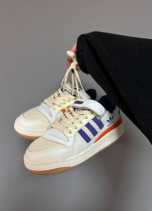 Жіночі кросівки adidas forum low 84 purple orange / smb
