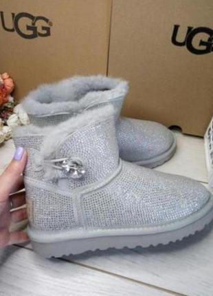 Ugg australia женские угги со стразами натуральная кожа и мех