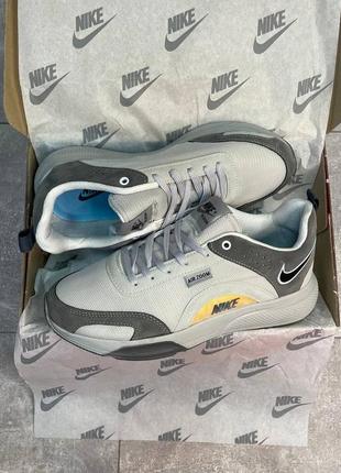 Крутые мужские спортивные кроссовки в стиле найк nike air zoom classic milk молочные белые качественные стильные удобные3 фото