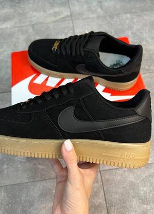 Легендарные мужские кроссовки nike air force самые стильные качественные замшевые премиум люксовые