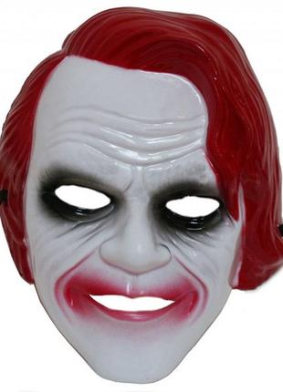Карнавальна маска джокер червона