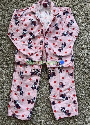 Теплые пижамы, байковые пижамы 135-140 рост