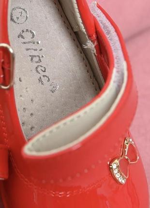💙детские туфли красного цвета💛4 фото