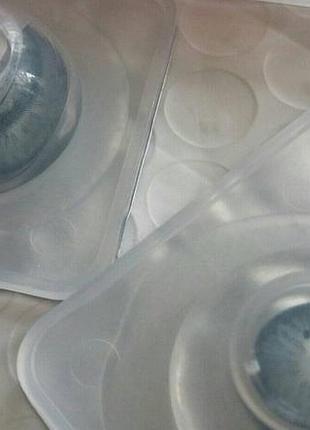 Лінзи темно-блакитні/сині з вкрапленнями (без діоптрій) + контейнер+щипці та присоска у футлярі