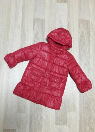 Sale детская демисезонная куртка - пальто красного цвета.